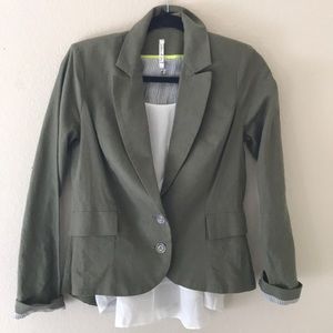 Willow and Clay Olive Blazer